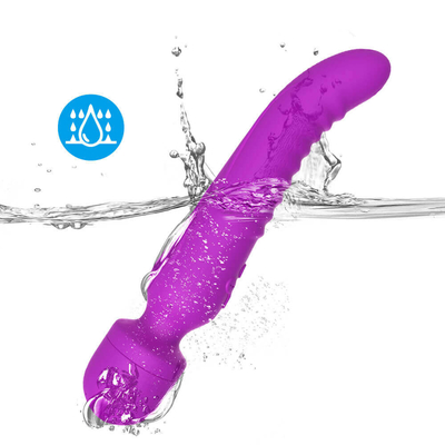 Doppelende Massager-intelligenter Heizung Handelsstabs-weicher Hals Dildo-Vibrator