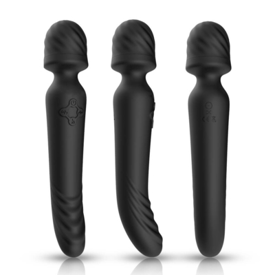 Weiches Silikon Bendable Handelsstab Massager-Hals-Doppelenden-intelligente Heizung