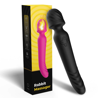 Weiches Silikon Bendable Handelsstab Massager-Hals-Doppelenden-intelligente Heizung
