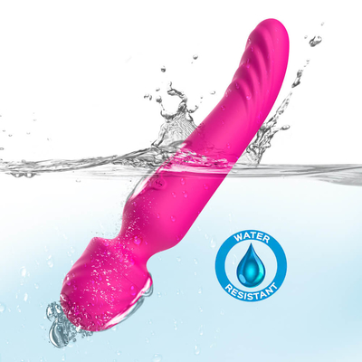 Weiches Silikon Bendable Handelsstab Massager-Hals-Doppelenden-intelligente Heizung
