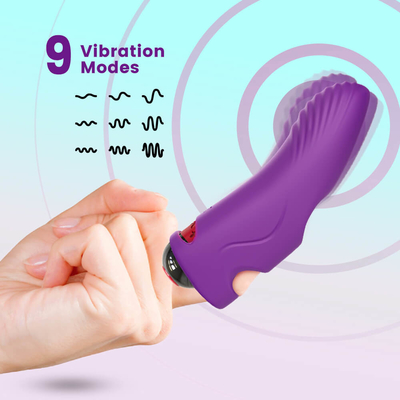 Drahtloses wieder aufladbares Erwachsen-Mini Sex Finger Vibrator Body-Massage-Spielzeug