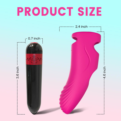 Drahtloses wieder aufladbares Erwachsen-Mini Sex Finger Vibrator Body-Massage-Spielzeug