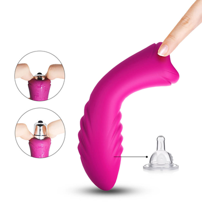 Knopf-Steuerklitoris-Anregungs-Vibrator-abnehmbare Kugel AAA-Batterie-eine
