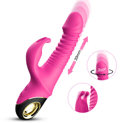 Magnetisches Aufladungskaninchen Dildo-großes drehendes Vibrator-Penis-Stoßen