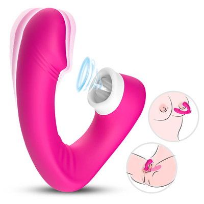 Weibliche 2 in 1 Sex-Zunge, die Vibrator, erwachsenes Neuheit Clit-Sexspielzeug leckt