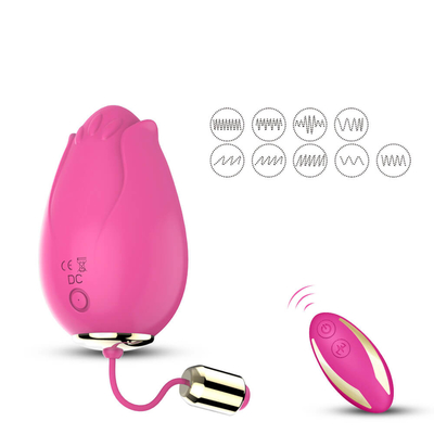 G-Stellen-vibrierendes Ei-Sexspielzeug zur Frauen-drahtlosen Steuerung Mini Flower Silicone