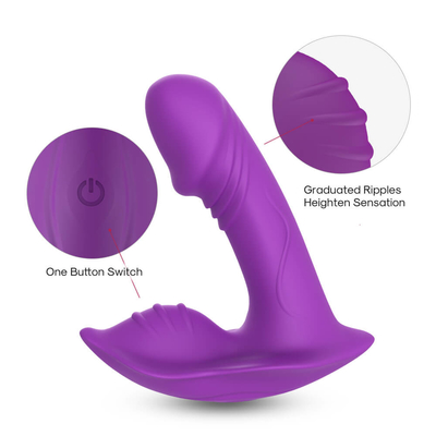 Fernsteuerungsschlüpfer-tragbarer Silikon G-Stellen-Vibrator, Dildo-Vibrator-Sex-Spielzeug