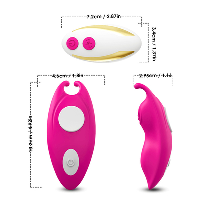 Wasser-beständiger magnetisches Clip-persönlicher Schlüpfer-Vibrator Bunny Clitoris Stimulation