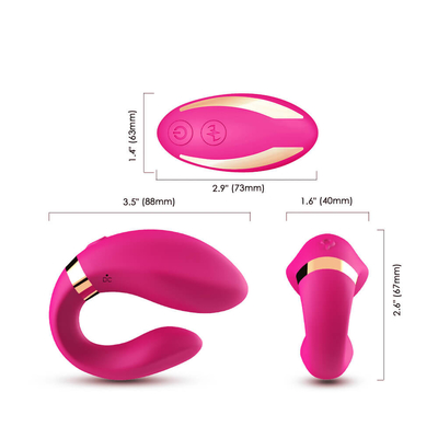 Doppelbewegungserschütterung Foreplay neckende Massager-Fernschwingungens-erwachsene Paar-Spielwaren