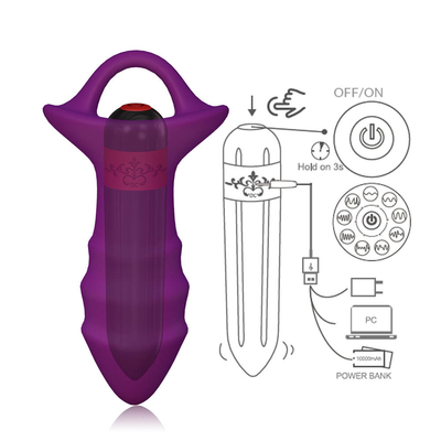Prostatamassage-Sexspielzeug-Silikon-analer Stecker mit Fernbedienung