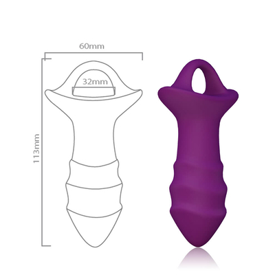 Prostatamassage-Sexspielzeug-Silikon-analer Stecker mit Fernbedienung