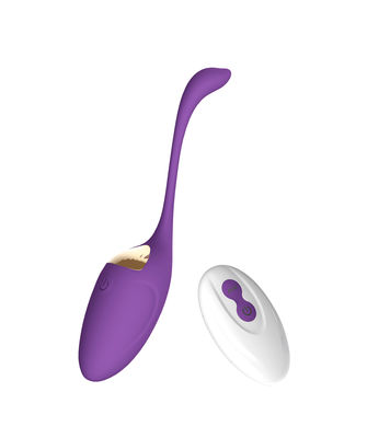 Lustiger elektrischer purpurroter Clit-Anreger-Silikon Pussy-weibliches vibrierendes Ei-Sex-Spielzeug