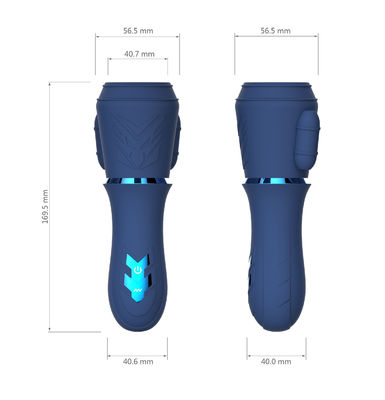 Männer Handelsstab - Glans-Übungs-Schalen-Vibrator Masturbator Massager 10 Frequenzen, Doppelmotoren