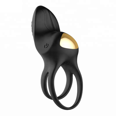 80 Minuten-weiches Silikon-Penis-Ärmel-Vibrierenliebes-Hahn-Ring ROHS FCC