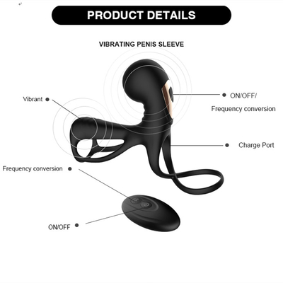 Doppelbewegungsweicher Silikon-Penis-Ärmel