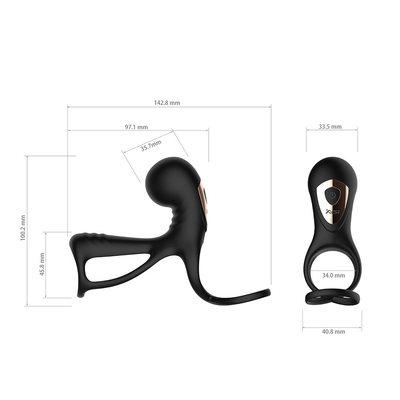 Doppelbewegungsweicher Silikon-Penis-Ärmel