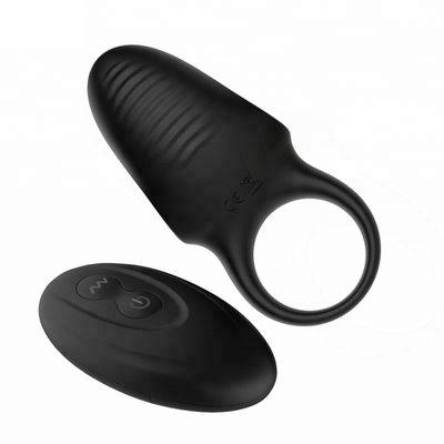 Schwarzer elektrischer tragbarer Massager-Silikon-Penis-Ärmel für Männer