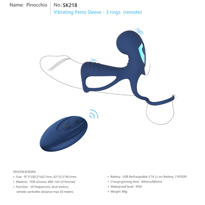 Massager die Prostata der Männer vibrierender männlicher Masturbator-Silikon-Penis-Handärmel