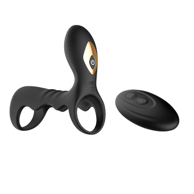 Fernsteuerungs-FDA-Silikon-Doppelpenis-Ring Cock Vibrating Ring For-Männer