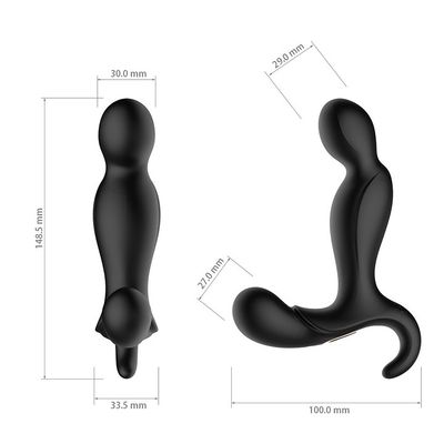 Leistungsfähiges weiches anales Stecker-Sexspielzeug männlicher Fernsteuerungsmasturbator 148.5*100*33.5mm