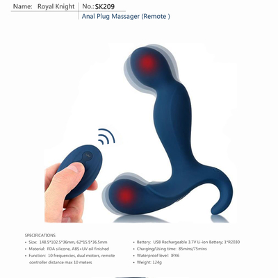 Bendable wasserdichter Prostatafernsteuerungsmassager männlicher Masturbator-Vibrator