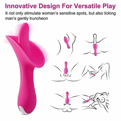 Wirkliche Noten-Gefühls-Zunge, die Vibrator wieder aufladbares T Massager Soem-ODM leckt