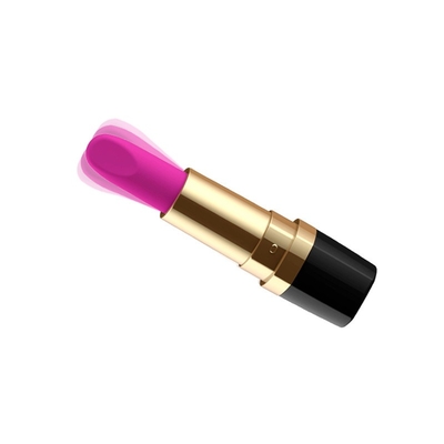 Schwarzer Rose Clit Stimulator Whisper Quiet-Anfänger-Lippenstift-Vibrator