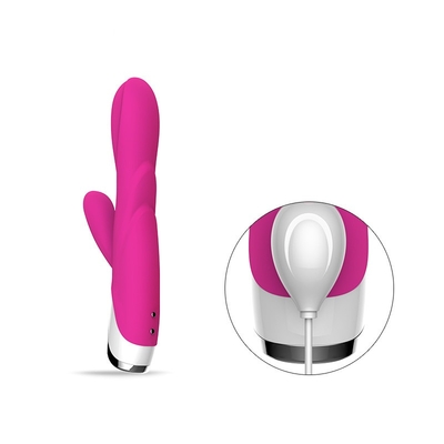 80 Minute-doppelter Kaninchen-Vibrator Dildo mit Clit-Vibrator-Liebe Toy For Lady 213*64*38mm