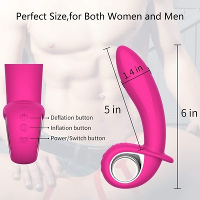 Aufblasbarer analer Vibrator-Vaginal Orgasm Vibrator Men Prostate-Massager-Kolben-Stecker