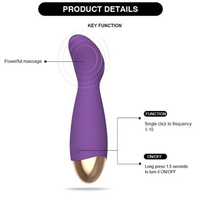 Klitoris-Vagina Dildo-Vibrator für Frauen-wieder aufladbares erwachsenes Sexspielzeug