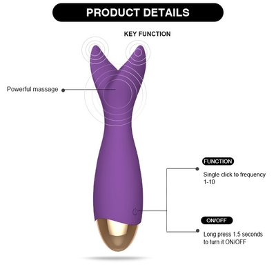 Wieder aufladbarer Clit Vibrator Y ODM USB formte Vibrator-elektrischen Stab Massager