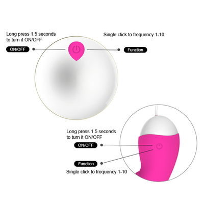 Liebes-Ei-Kugel weiblicher Toy Vibrating Balls For Women IPX5 65*65*28mm wieder aufladbare