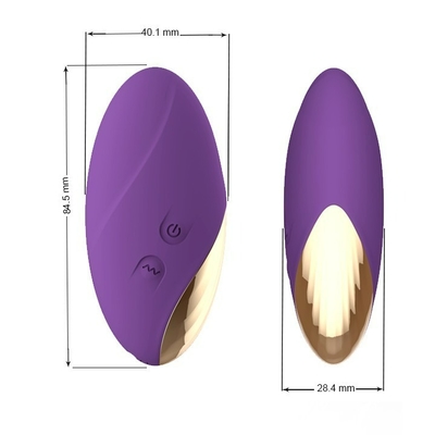 40.1mm Purpur-Kugel-Vibrator imprägniern leistungsfähige Clit-Anregungs-Spielwaren Liebes-Ball