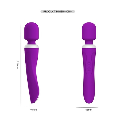 Kundenspezifisches Silikon IPX5 spielt weiblicher freier Dildo elektrischen Clit-Vibrator 60 Minuten 224mm