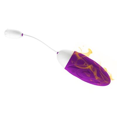 10 Geschwindigkeits-Silikon-Heizungsvibrierendes Liebes-Ei-Purpur-romantisches leistungsfähiges Sex-Spielzeug