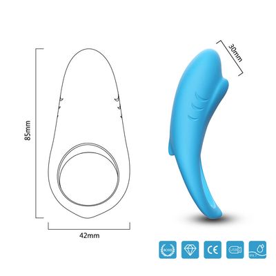 Flexible des Vibrator-3.7V Penis-Vibrator-Verzögerungs-Ejakulation Hahn-des Ring-IPX7 für Mann