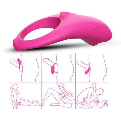 Flexible des Vibrator-3.7V Penis-Vibrator-Verzögerungs-Ejakulation Hahn-des Ring-IPX7 für Mann