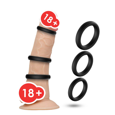 Drei in einer großen Größe 52mm des Silikon Glans-Hahn-Ring-IPX7 für Verzögerungs-Ejakulation