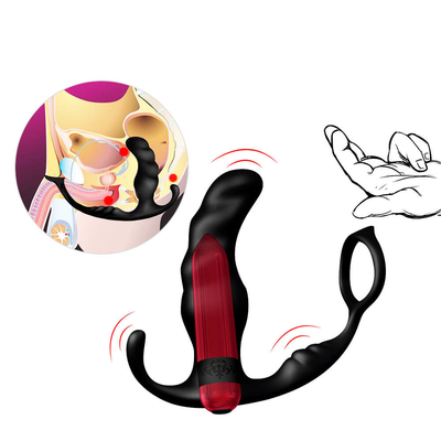 Penis-Hahn-Ring Anal Vibrator Prostate Massager-Sex Toy For Men Masturbator