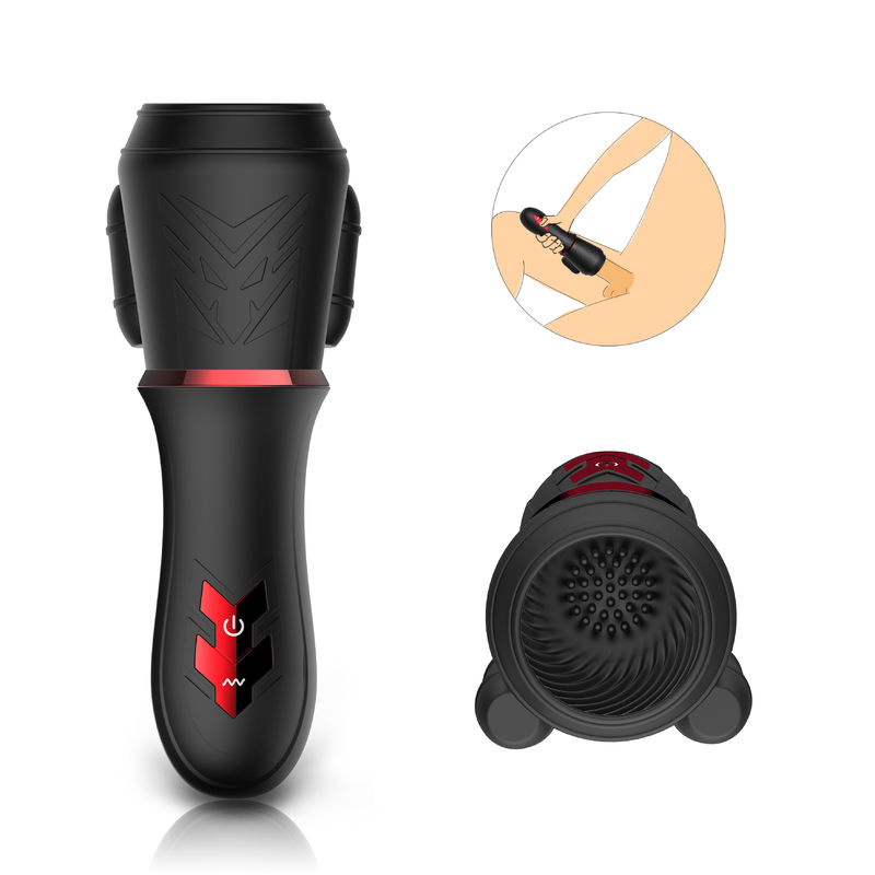 Männer Handelsstab - Glans-Übungs-Schalen-Vibrator Masturbator Massager 10 Frequenzen, Doppelmotoren