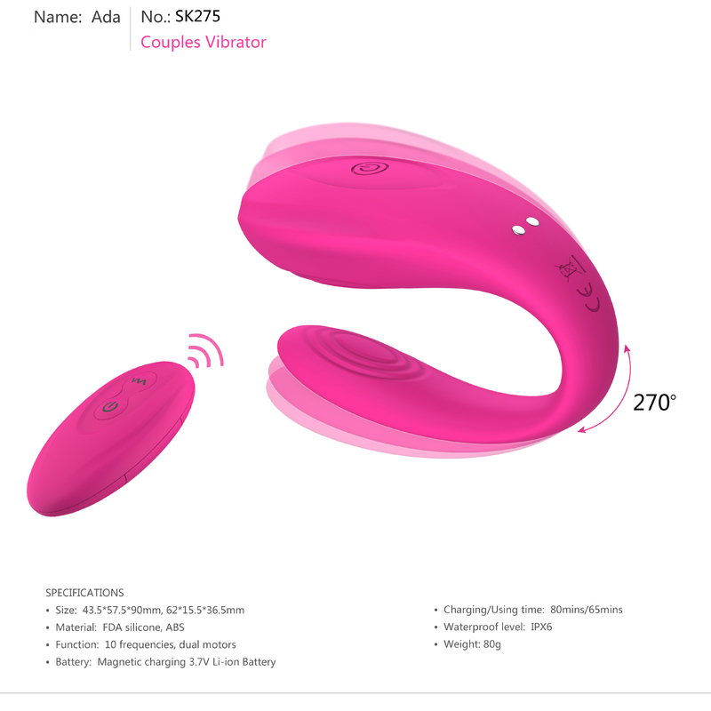 Stellen-Vibrator wieder aufladbare Paar-analer Klitoris-Sex-Toy Dula Motor Waterproofs G