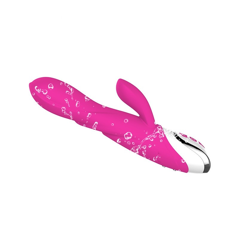 Erhitzender wieder aufladbarer Silikon-Kaninchen-G-Stellen-Vibrator-wasserdichter Vagina-Klitoris-Anreger für Frau
