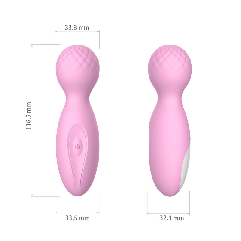 12 Funktions-Satin-Silikon G-Stellen-Vibrator-Sex Toy Mini Wand Massager der Geschwindigkeits-10