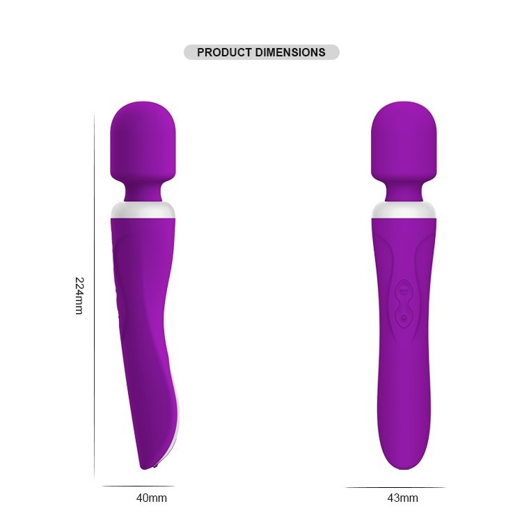 Kundenspezifisches Silikon IPX5 spielt weiblicher freier Dildo elektrischen Clit-Vibrator 60 Minuten 224mm
