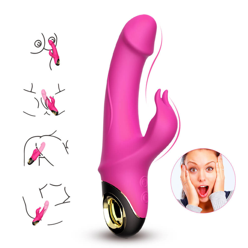 Überraschende Erwachsener G-Stellen-Kaninchen-Vibrator-Frauen Vaginal Clitoris Stimulator Sex Toy