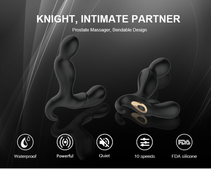 Ausgezeichnete Prostatamassage für männlicher analer Stecker-drehende Vibratoren