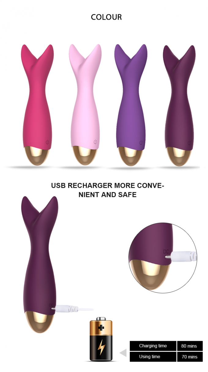 Klitoris-Massage-y-Vibrator-Stab USBs der hohen Qualität wieder aufladbarer elektrischer andere Sex-Produkte