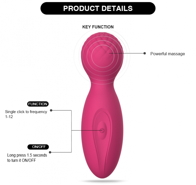 10 Funktions-Satin-Silikon G-Vibe-Körperstabsminiliebesausgaben-Körper Massager