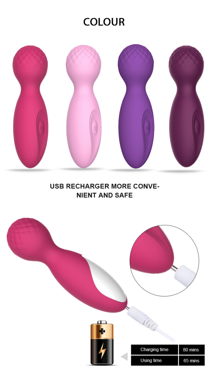 10 Funktions-Satin-Silikon G-Vibe-Körperstabsminiliebesausgaben-Körper Massager