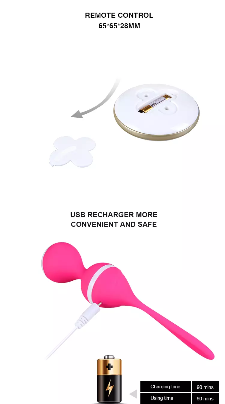Sexspielzeug Kegel-Übung Fernsteuerungs-Ben Wa Ball For Female